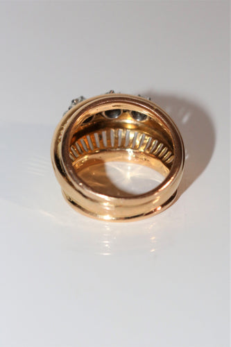 Bague Bague Rétro Trilogie de Diamants 58 Facettes 510