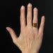 Ring 48 Antique signet ring in pink gold and dendrite agate 58 Facettes 23-332