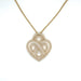 Poiray Necklace - “Intertwined Heart” Pendant Necklace Large Model Yellow Gold Diamonds 58 Facettes PO-PEND-01