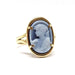 Ring Ring in Yellow Gold & Blue Cameo 58 Facettes