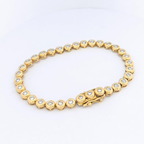 Bracelet Bracelet or jaune et diamants 58 Facettes 25562