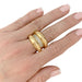 Ring 55 Yellow gold gadroon ring, diamonds. 58 Facettes 32102