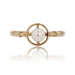 Ring 54 Old yellow gold solitaire pearl ring 58 Facettes 19-134D