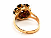 Ring 54 Flower Ring Yellow Gold Garnet 58 Facettes 1628841CN