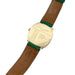 Chaumet watch, "Dandy" in yellow gold on leather. 58 Facettes 32006