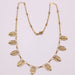Necklace Antique necklace, Drapery, 18 carat yellow gold, Filigree 58 Facettes