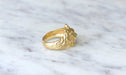 Lion Signet Ring Yellow gold and diamond 58 Facettes