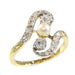 Bague 56 Bague diamant et perle 58 Facettes 21279-0618