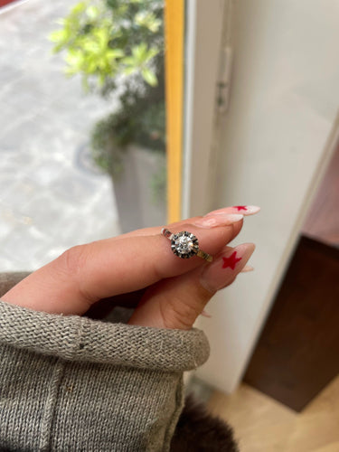 Bague Bague solitaire en or blanc et diamant 58 Facettes 686