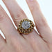 Ring 53 “Flower” Ring Yellow Gold Diamond 58 Facettes