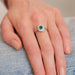 Bague Bague en Argent & Agate Verte 58 Facettes