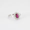 Bague 54 Bague Marguerite Rubis et Diamants 58 Facettes