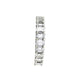 Ring 52 Emerald-cut diamond alliance in white gold. 58 Facettes 31512