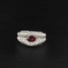 Ring 51 Ruby ring and diamond paving 58 Facettes 00-269-2849188-51