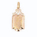Small antique medallion pendant in chiseled rose gold 58 Facettes 21-594