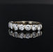 Ring 53 Half alliance white gold and brilliant diamonds 58 Facettes 22-116