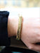 Bracelet Chevron mesh bracelet Yellow gold 58 Facettes 1833576CN