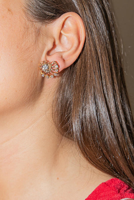 Boucles d'oreilles Boucles d'oreilles Or rose Diamant 58 Facettes 2845396CN