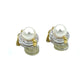 Earrings Yellow gold, pearl and diamond earrings 58 Facettes