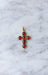 Ancient Cross Pendant Gold and Garnet from Perpignan 58 Facettes