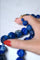 Collier Collier perles de lapis lazuli sculptées 58 Facettes