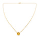 Necklace Citrine necklace yellow gold 58 Facettes