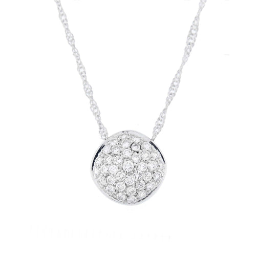 Collier collier pendentif pavage diamants 58 Facettes 13387