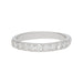 Bague 50 Alliance demi-tour or blanc, diamants. 58 Facettes 31235