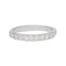 Bague 50 Alliance demi-tour or blanc, diamants. 58 Facettes 31235