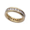 Bague 61 Alliance tour complet or jaune, diamants. 58 Facettes 32207