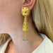 Earrings Dangling earrings in yellow gold, rubies and sapphires. 58 Facettes 31138