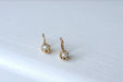Dormeuses earrings in pink gold and fine pearls 58 Facettes