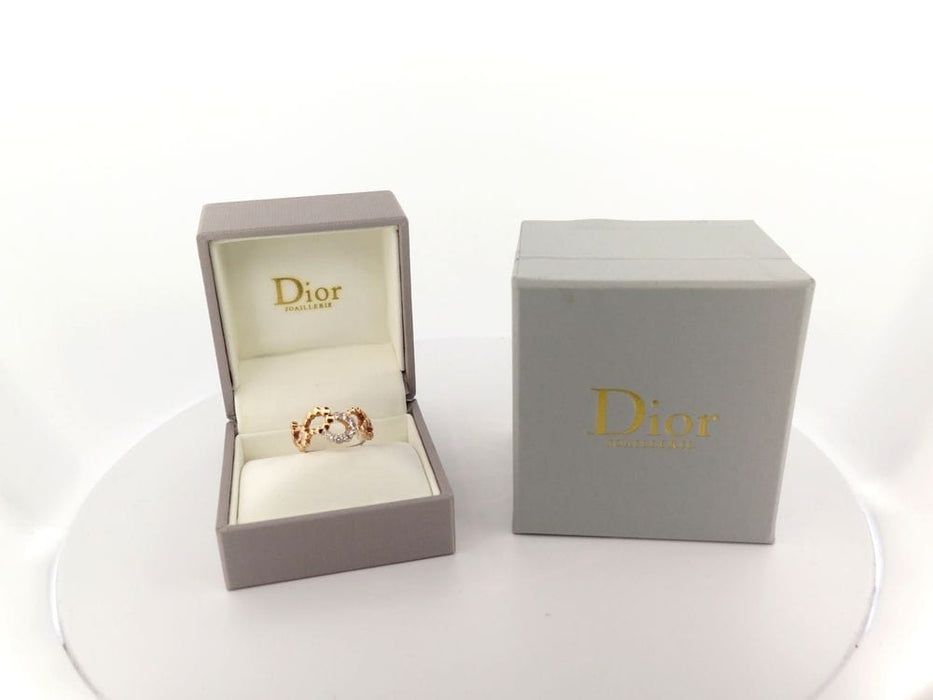 Bague 54 bague CHRISTIAN DIOR archi or 18k diamants 0.23ct 58 Facettes 256269