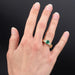 Ring 64 Used emerald diamond ring in yellow gold 58 Facettes 21-693