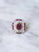 Bague Bague de fiançailles Art Deco diamants et rubis 58 Facettes