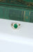 Ring Emerald daisy ring 2,00 Cts and diamonds 58 Facettes