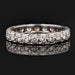 Bague 59 Alliance vintage diamants 58 Facettes 19-237