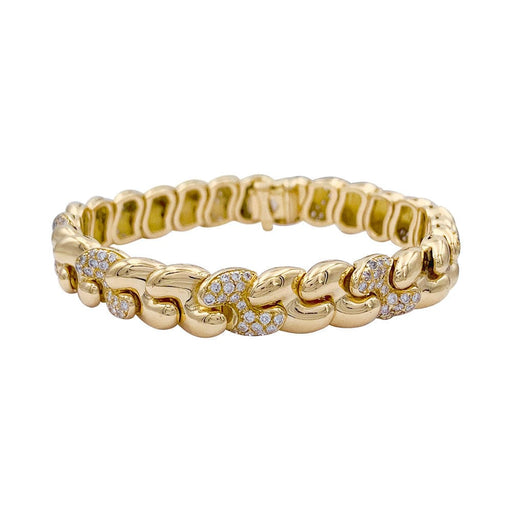Bracelet Bracelet Fred or jaune, diamants. 58 Facettes 33026