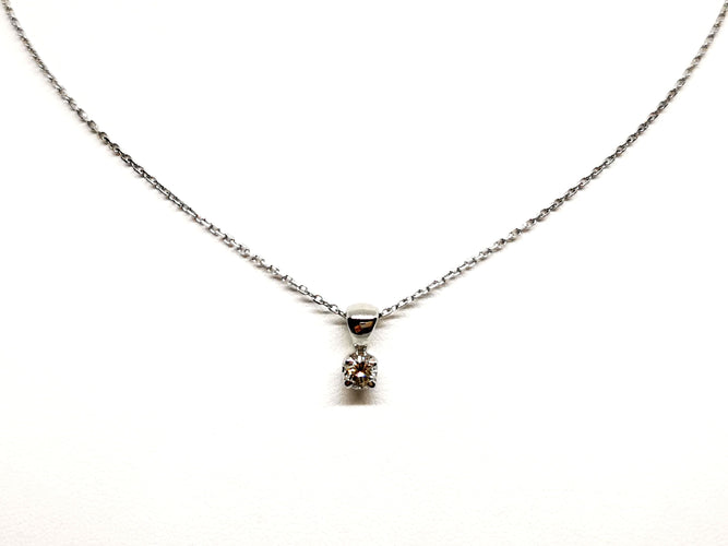 Collier Collier Chaîne + pendentif Or blanc diamant 58 Facettes 1268810CN