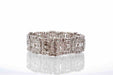 Bracelet Art Deco diamond bracelet in platinum 58 Facettes 25531