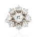 Ring 52 Old diamond flower ring 58 Facettes 21-528