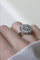 Bague 55 Bague ronde Or blanc Platine Diamants 58 Facettes