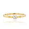 Bague 54 Petit solitaire diamant sur or jaune 58 Facettes 21-316