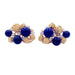 Chaumet ear clip earrings, yellow gold, lapis lazuli. 58 Facettes 32956