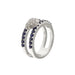 Ring 53 Sapphire diamond ring 58 Facettes 30559