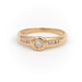 Ring 53 Solitaire Ring Yellow Gold Diamond 58 Facettes 1649076CN