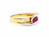 Ring 59 Ring Yellow gold Ruby 58 Facettes 06324CD