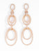 Earrings Rose gold multi ring diamond earrings 58 Facettes
