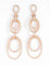 Boucles d'oreilles Boucles d'oreilles or rose multi anneaux en diamant 58 Facettes