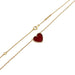 Van Cleef & Arpels necklace, "Lucky Alhambra Heart", carnelian. 58 Facettes 32614